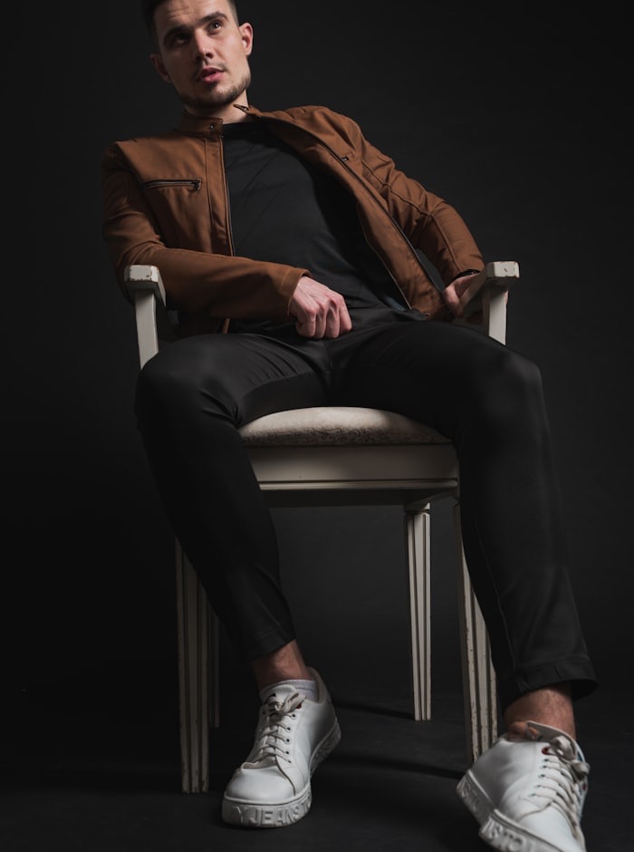 Man in armchair