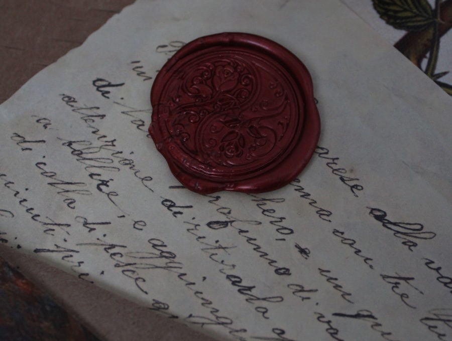 Wax seal envelope