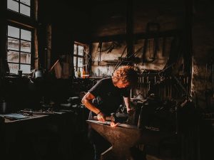 Workshop candid photograph