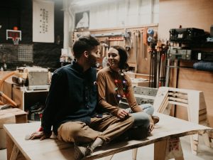 Workshop candid photograph